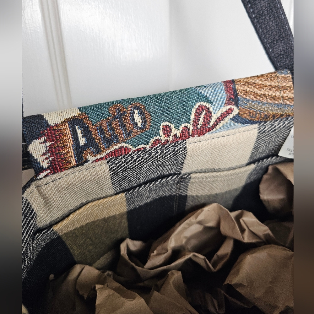 VTG Racing Car Tapestry Handbag - Picture 12 of 13